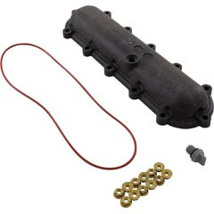 Raypak 015095F Return Header, Raypak 206A - 407A, w/ Flange Nut Kit