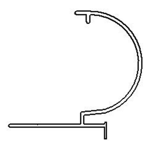 Alu Txt 12' Bullnose Std | ATG-1444G