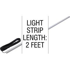 PAL Lighting Light Strip, LED, 2ft, w/Diffuser Lens, 65ft Cord | 42-PLOF-RGB-060