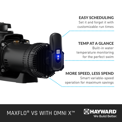 Hayward 2.25 HP MaxFlo VS 420 Variable Speed Pump with OmniX | W3VSP23420