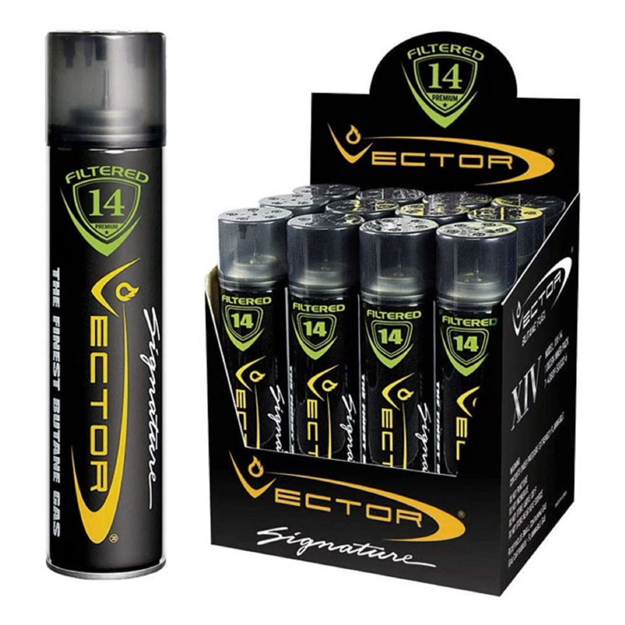 Vector® Formula-14, The Finest Butane Gas, Premium Refined Lighter Fuel