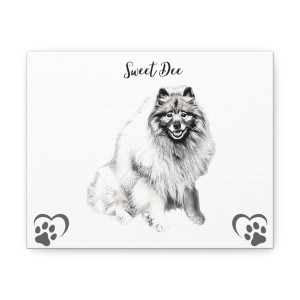 Personalized Pet Drawing with Pet's Name Printed on Canvas Gallery Wrap, Custom Dog Photo Painting, Dog Dad Gift, Dog Mom Gift Personalized Pet Drawing with Pet's Name Printed on Canvas Gallery Wrap, Custom Dog Photo Painting, Dog Dad Gift, Dog Mom Gift