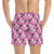 Customized Dog Photo, Pet Photo Pink Swim Trunks, Men's Pink Swim Suit Customized Dog Photo, Pet Photo Pink Swim Trunks, Men's Pink Swim Suit