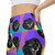 Custom Pet Photo on Women's Stretch Workout Shorts, Dog or Cat's Face Custom Pet Photo on Women's Stretch Workout Shorts, Dog or Cat's Face