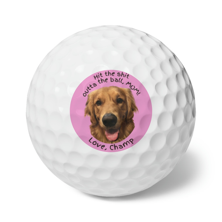 Personalized Golf Balls for Dog Moms or Cat Moms, Custom pet photo Personalized Golf Balls for Dog Moms or Cat Moms, Custom pet photo