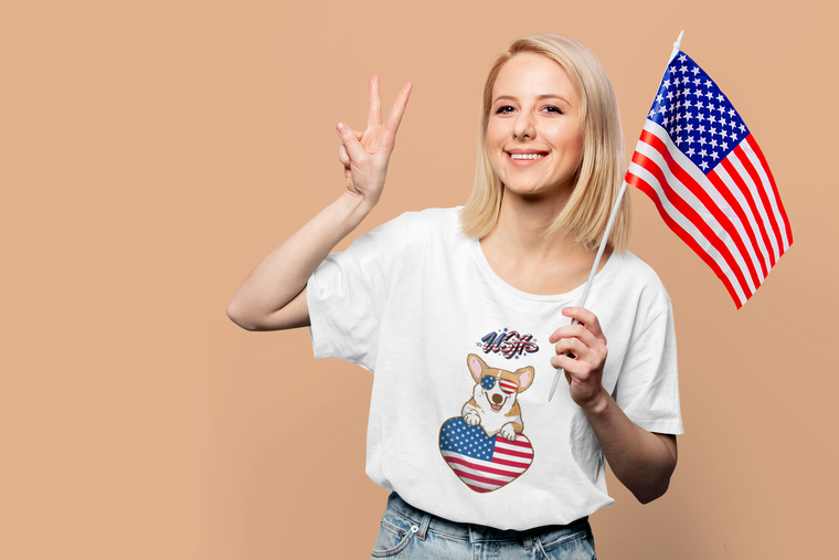 USA Dog Shirt, Cute July 4th Shirt, Funny Dog Shirt, Fourth of July Dog T Shirt USA Dog Shirt, Cute July 4th Shirt, Funny Dog Shirt, Fourth of July Dog T Shirt