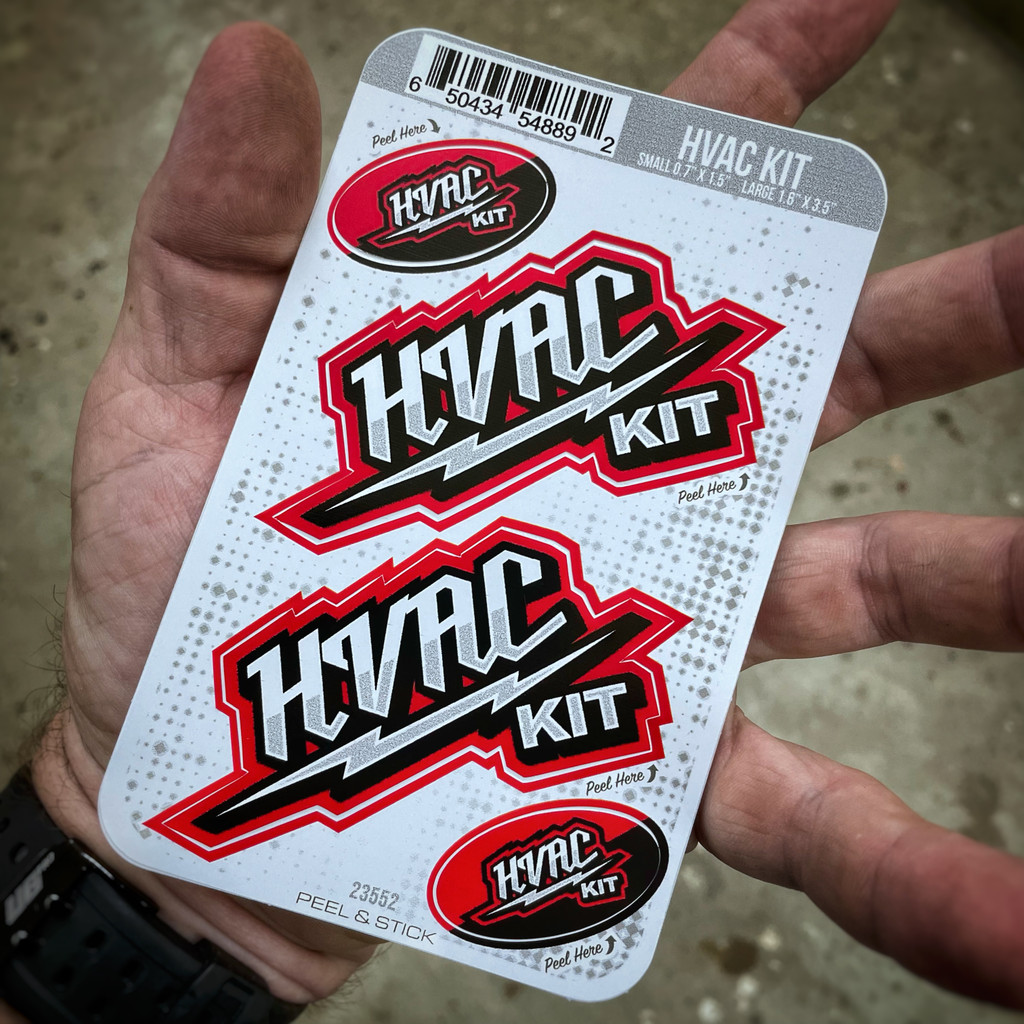 HVAC Kit (4 pack) - Stickers
