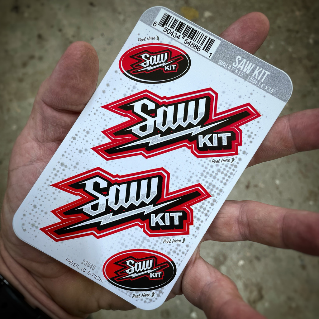 Saw Kit (4 pack) - Stickers
