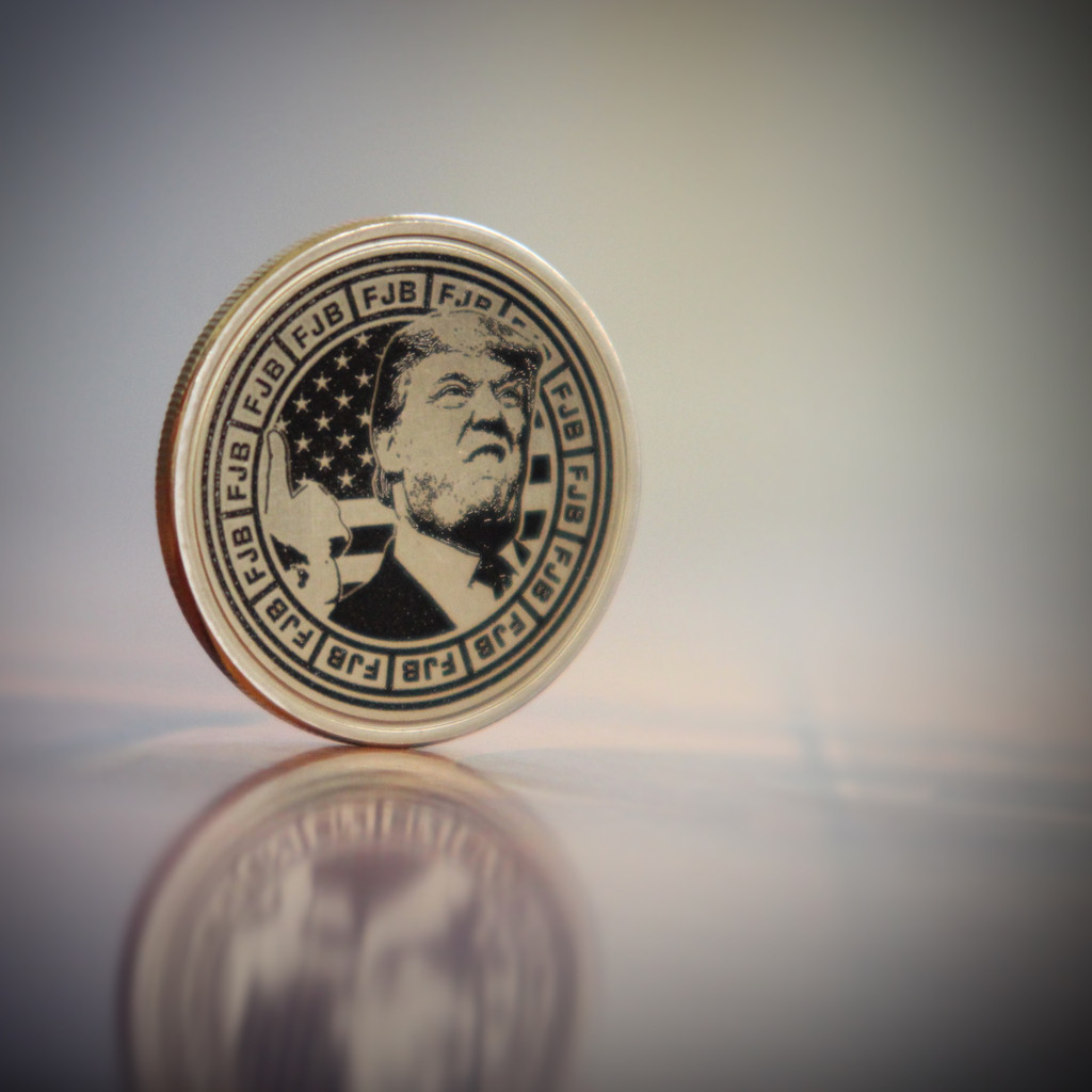 Lets Go Brandon Trump FJB 40mm Brass Coin - Laser Engraved
