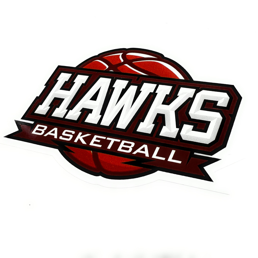 Hawks Basketball - Sticker
