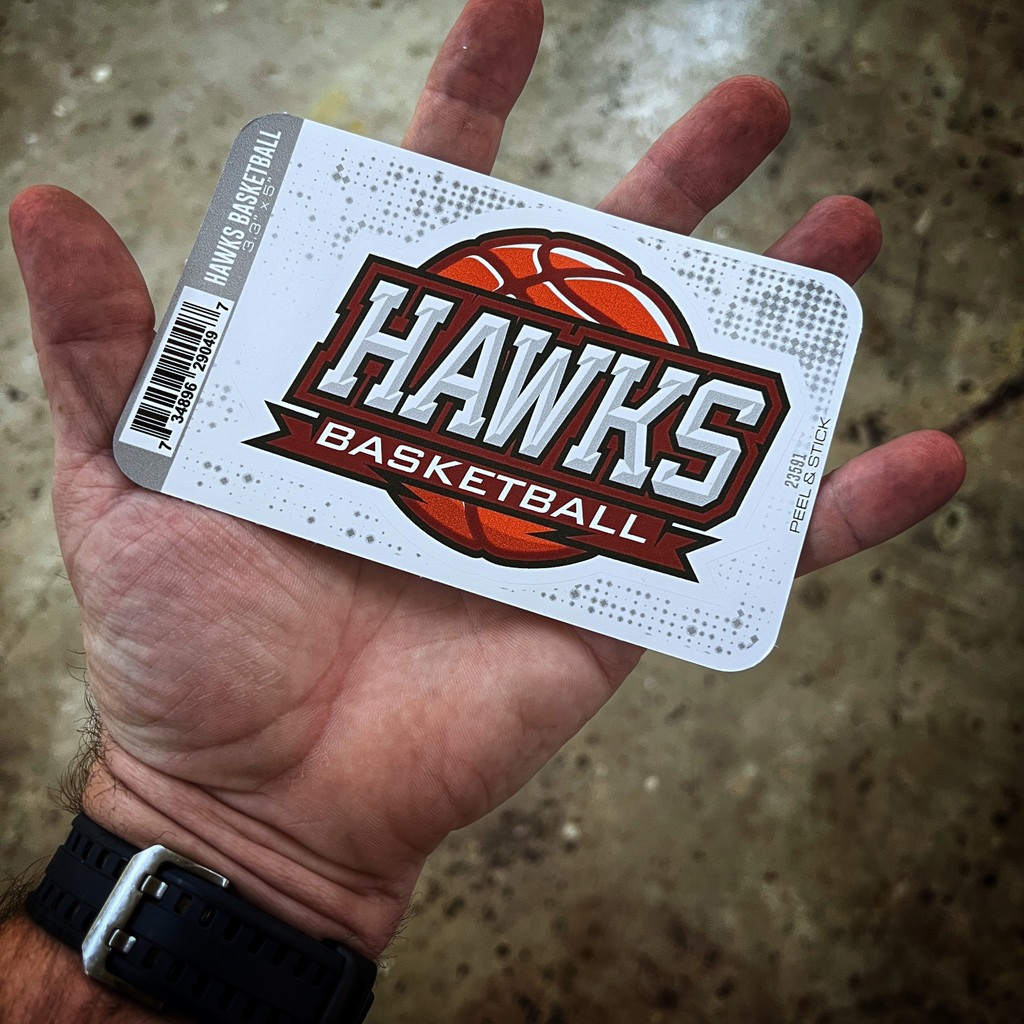 Hawks Basketball - Sticker

