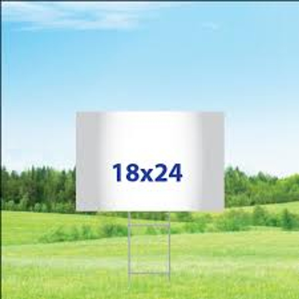Make your own 18" x 24" Double Sided Corrugated Plastic- Yard Sign