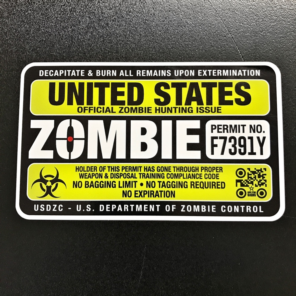 Zombie Hunting Permit