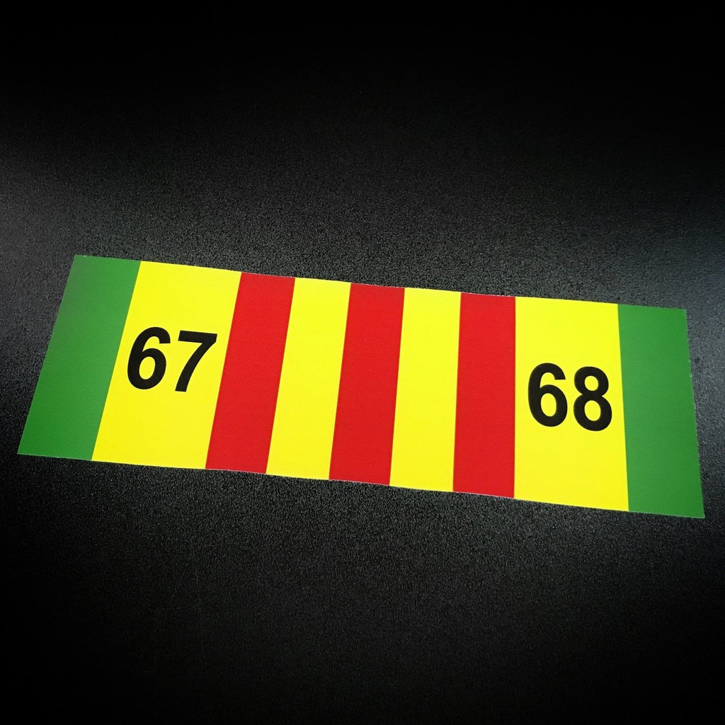 Vietnam Ribbon 67-68 - Sticker