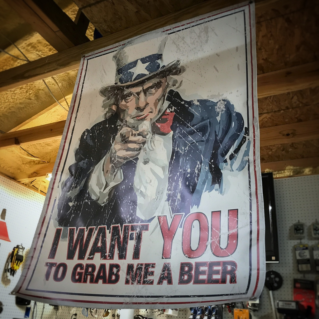 Uncle Sam Grab Me A Beer - Banner