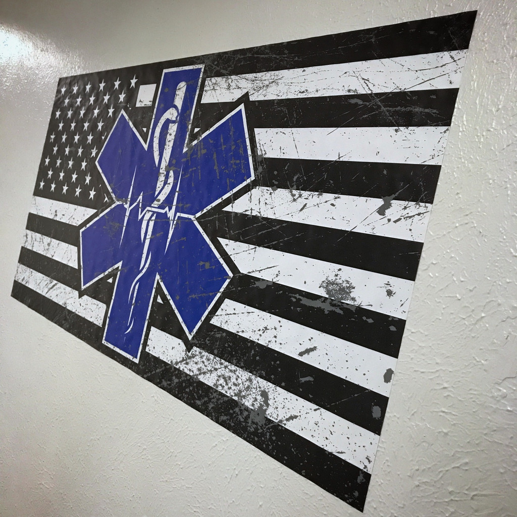 Paramedic Flag - Wall Decal
