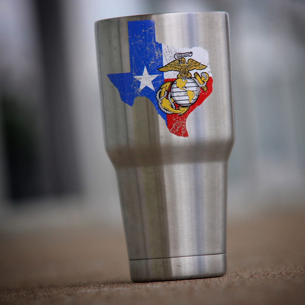 Texas USMC Marines - Sticker
