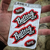 Battery Kit (4 pack) - Stickers
