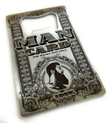 Man Card Bottle Opener - Laser Engraved
