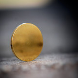 Blank Gold Plated Challenge Coin 40mm - Laser Engravable
