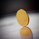 Blank Gold Plated Challenge Coin 40mm - Laser Engravable
