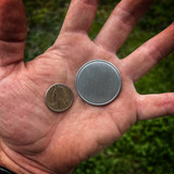 Blank Zinc Alloy Brushed Challenge Coin 40mm - Laser Engravable
