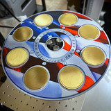 Rotary Coin Jig Holder for 40mm Coins - Laser Engravable
