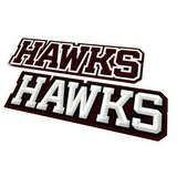 Hawks Lettering (2 pack) - Stickers
