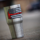 American Flag Red Axe - Sticker