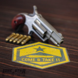 COME & TAKE IT Hexagon Sticker