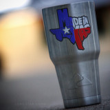 Made In Texas Red White Blue - Sticker
