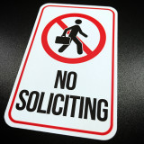 No Soliciting - Sticker

