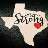 Texas Strong Pink Sticker