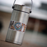 Navy Flag Lettering - Sticker