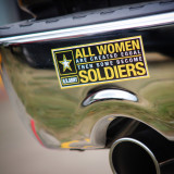 All women are created equal then some become ARMY soldiers - sticker