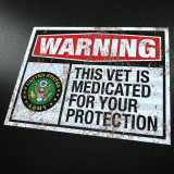 Medicated Veteran ARMY Vintage - Sticker
