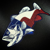 Texas Bass Fish - Sticker