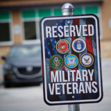 Reserved Military Veterans Parking 12 x 18 - Metal Sign
