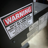 Warning Don't Be A Dumb Ass OSHA - Sticker
