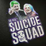 The Real Suicide Squad Bill and Hillary Clinton - Sticker
