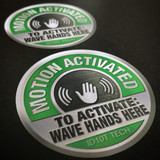 Motion Activated Wave Here (2 pack) - Sticker
