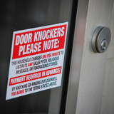 Attention Door Knockers - Sticker
