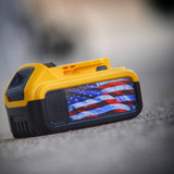 American Flag Stickers for Dewalt 20v 4 amp and 5 amp battery (2 pack)