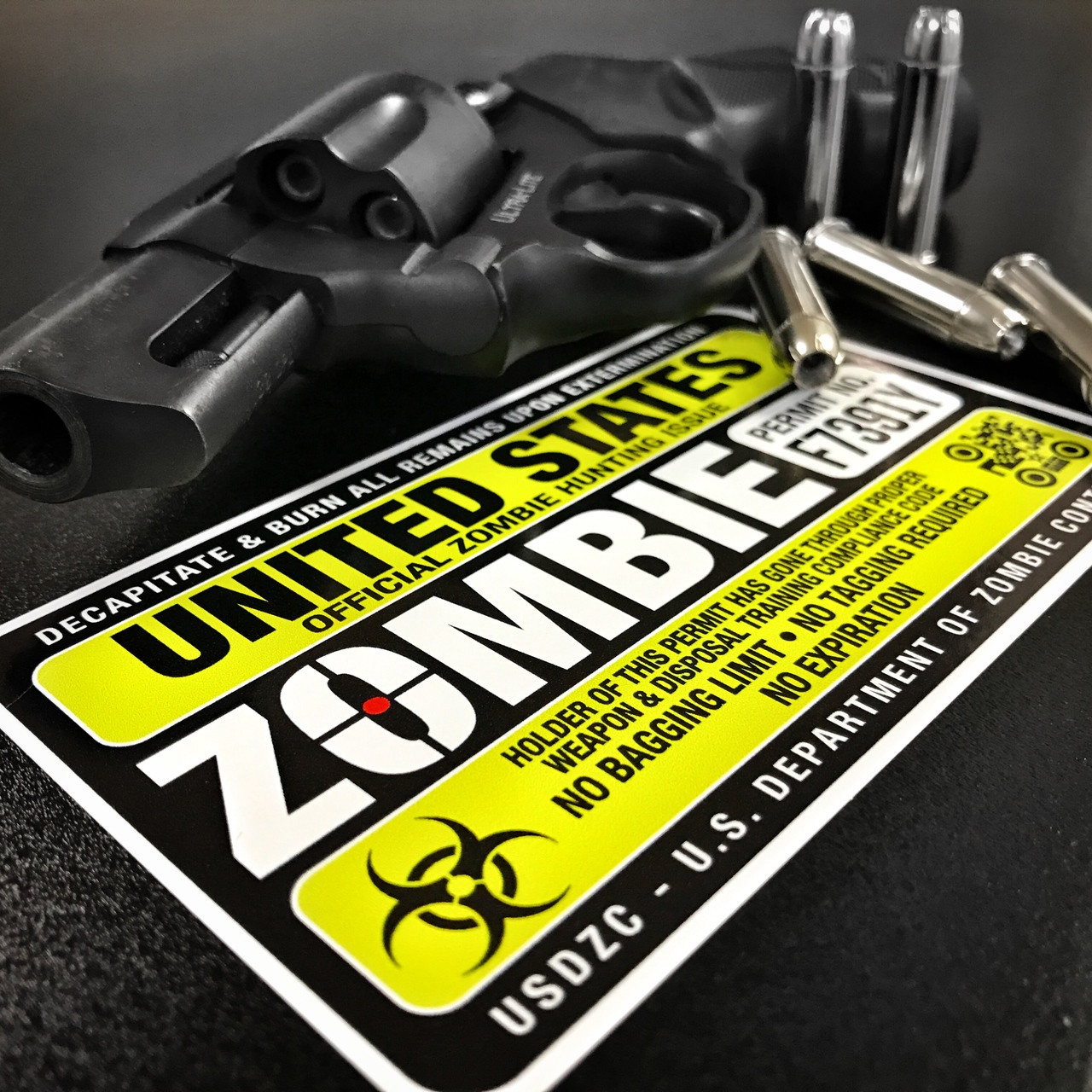 Hunting Permit - Zombie Sticker
