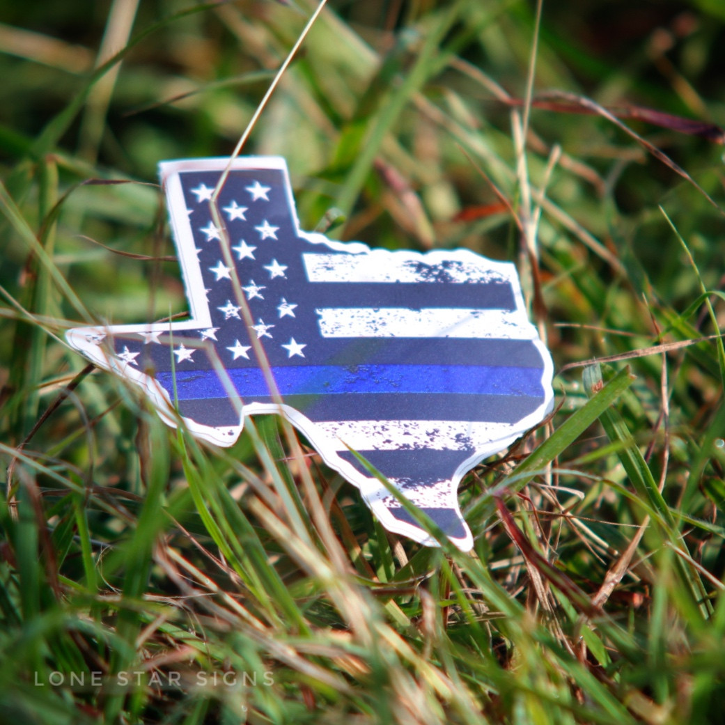 Texas Blue Stripe Sticker