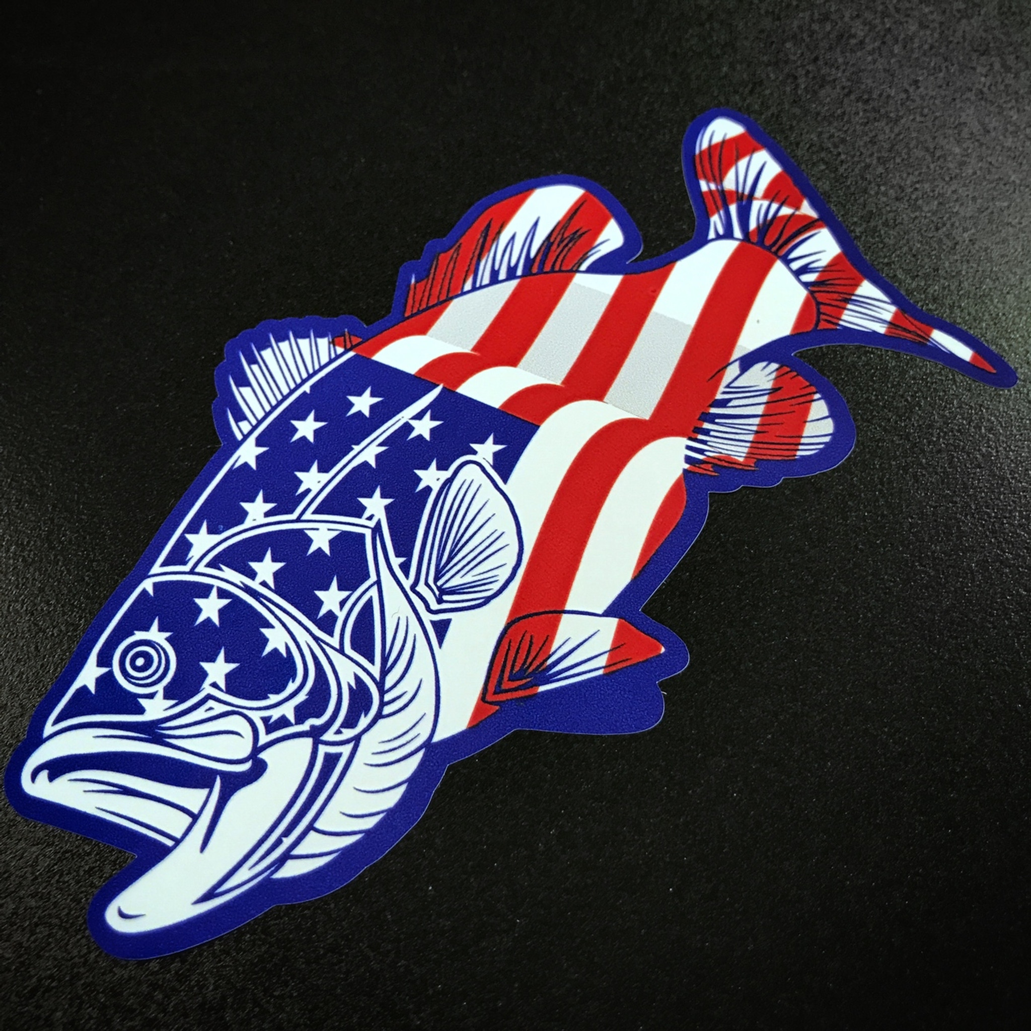 American Bass Fish Sticker