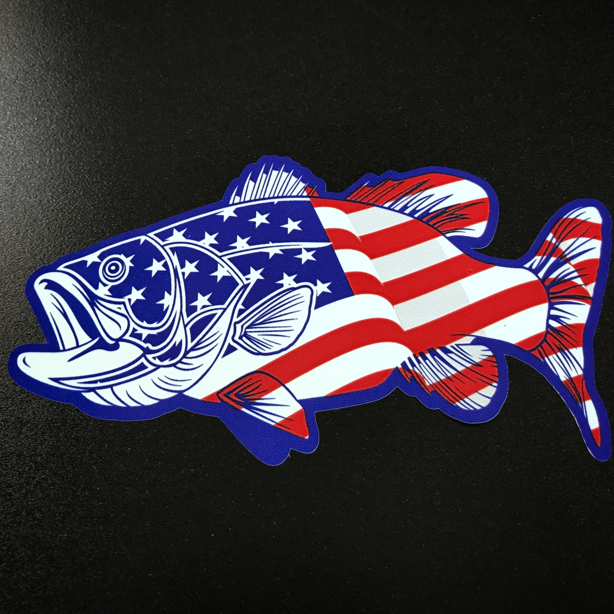 American Bass Fish Sticker