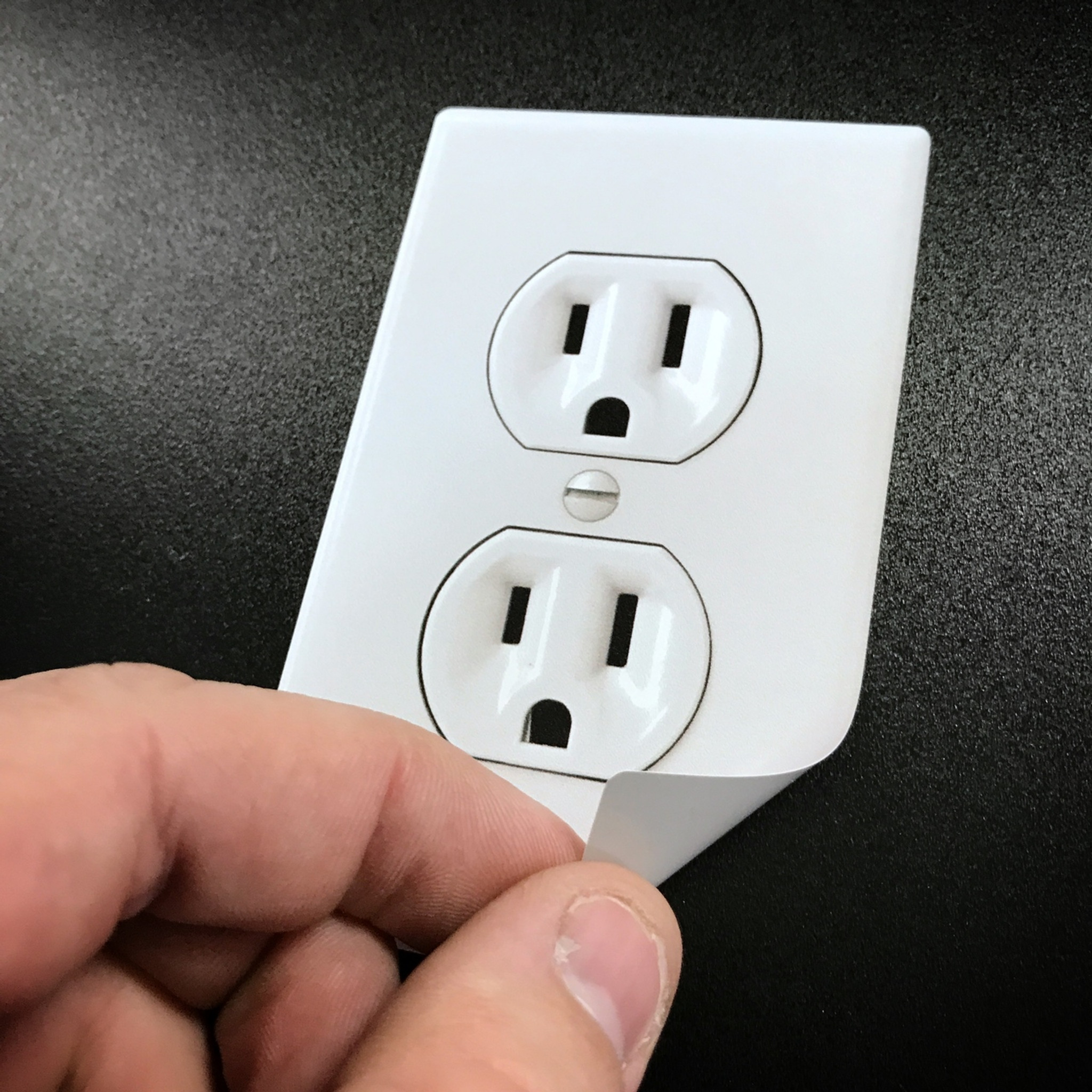 Electrical Outlet Funny Gag Prank - Sticker