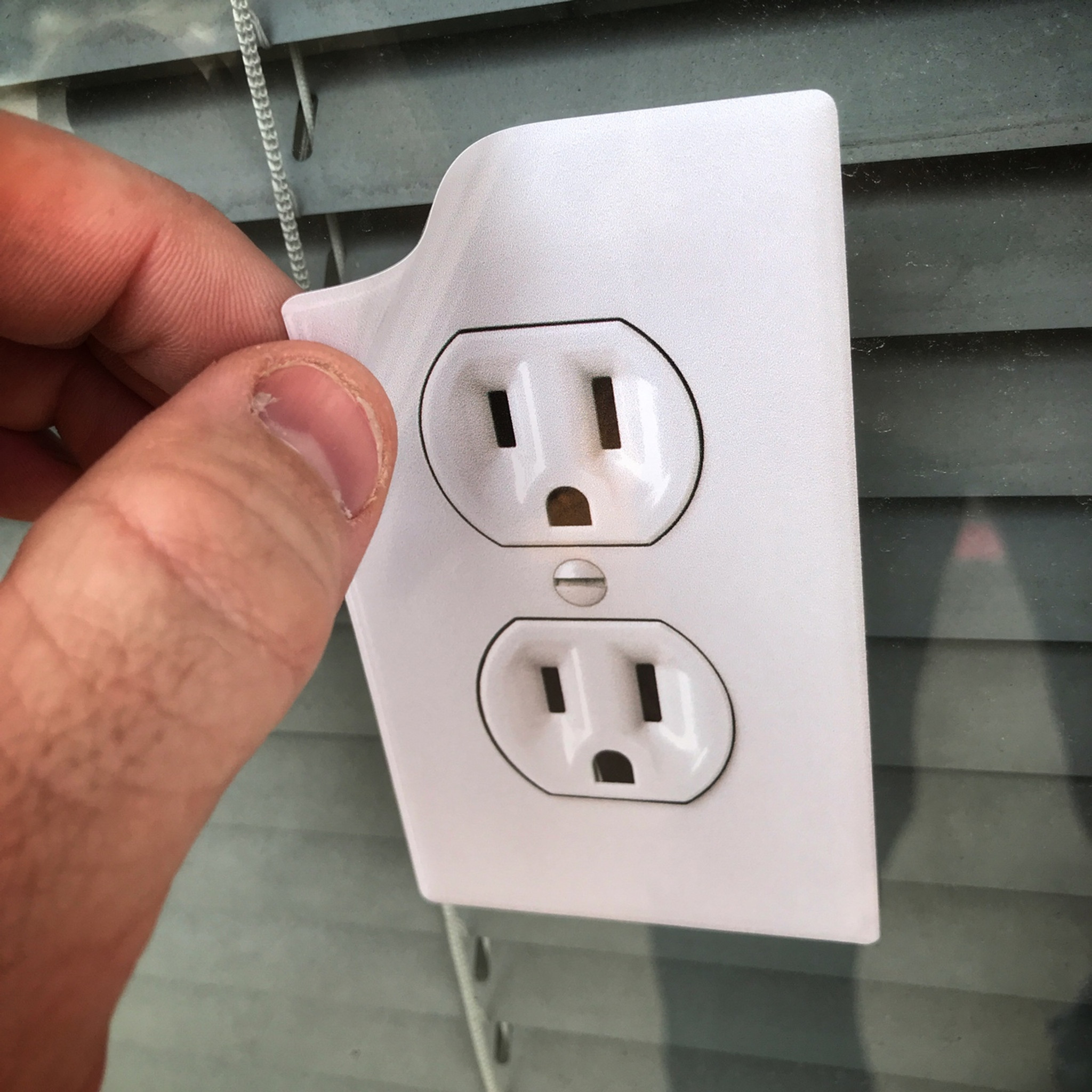Electrical Outlet Funny Gag Prank - Sticker