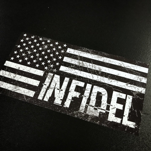 American Flag Infidel - Sticker